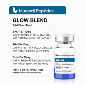 Glow Blend 70mg - BPC-157, TB-500, GHK-Cu | Bluewell Peptides
